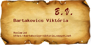 Bartakovics Viktória névjegykártya
