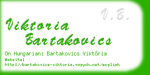 viktoria bartakovics business card
