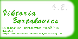 viktoria bartakovics business card